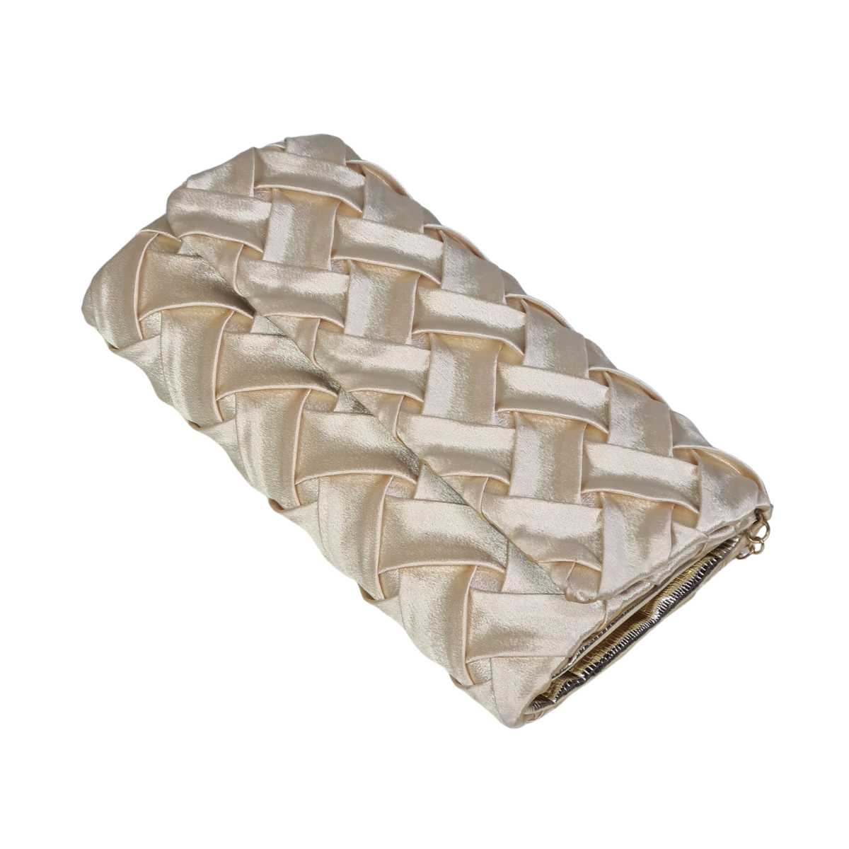 Woven Satin Evening Clutch (D11)