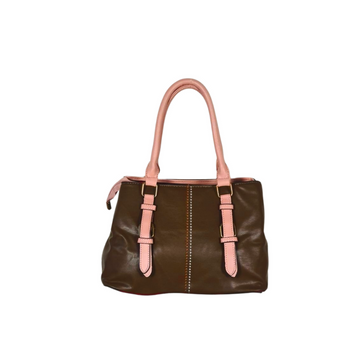 Two-Tone Brown & Pink Ladies Handbag