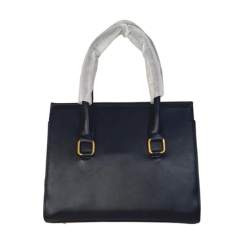Black Handbag with Gold Hardware