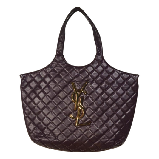 YSL Quilted Leather Maxi Shopper Bag