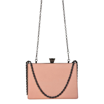 Elegant Rectangular Clutch with Chain