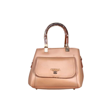 Elegant Satchel Handbag with Front Pocket