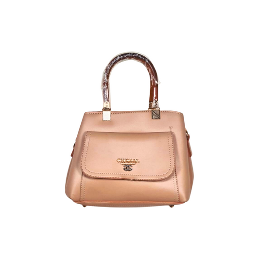 Elegant Satchel Handbag with Front Pocket