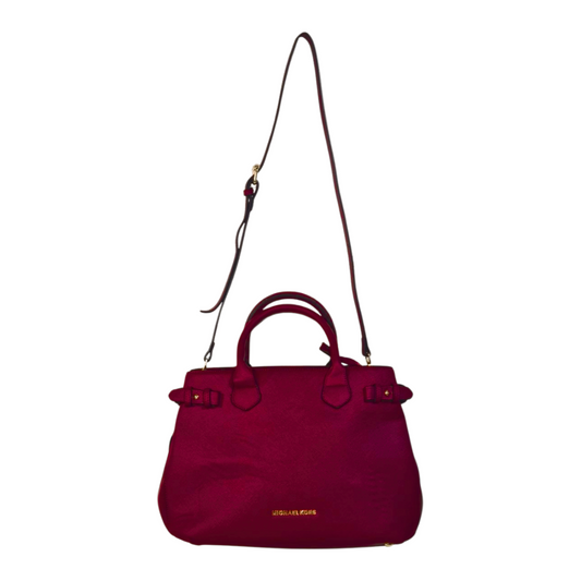 Fuchsia Michael Kors Satchel with Adjustable Strap