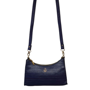 Stylish Crocodile Texture Cross Body Bag (Also usabale as Handbag) (D107)