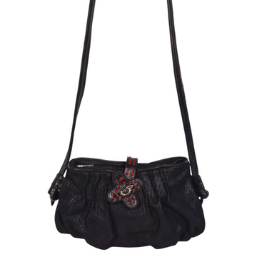 Blossom Noir Ruched Crossbody
