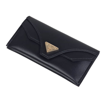 Premium Ladies Wallet Clutch with Gold Logo & Strap D154)