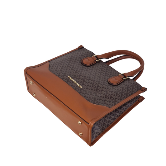 Michael Kors Brown MK Logo Tote Bag