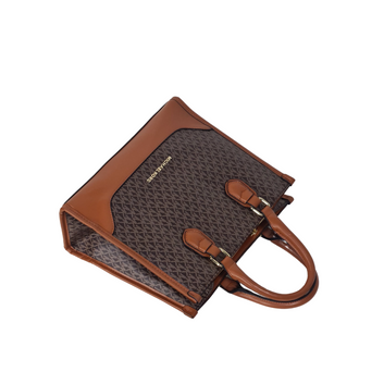 Michael Kors Brown MK Logo Tote Bag